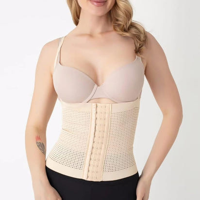 Everush™ Agraflı Doğum Sonrası Termal Korse – Bel Toparlayıcı & Terleme Destekli İncelme Korse